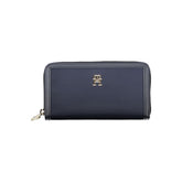 Tommy Hilfiger Chic Sustainable Blue Wallet with Secure Zip -   -  Tommy Hilfiger.